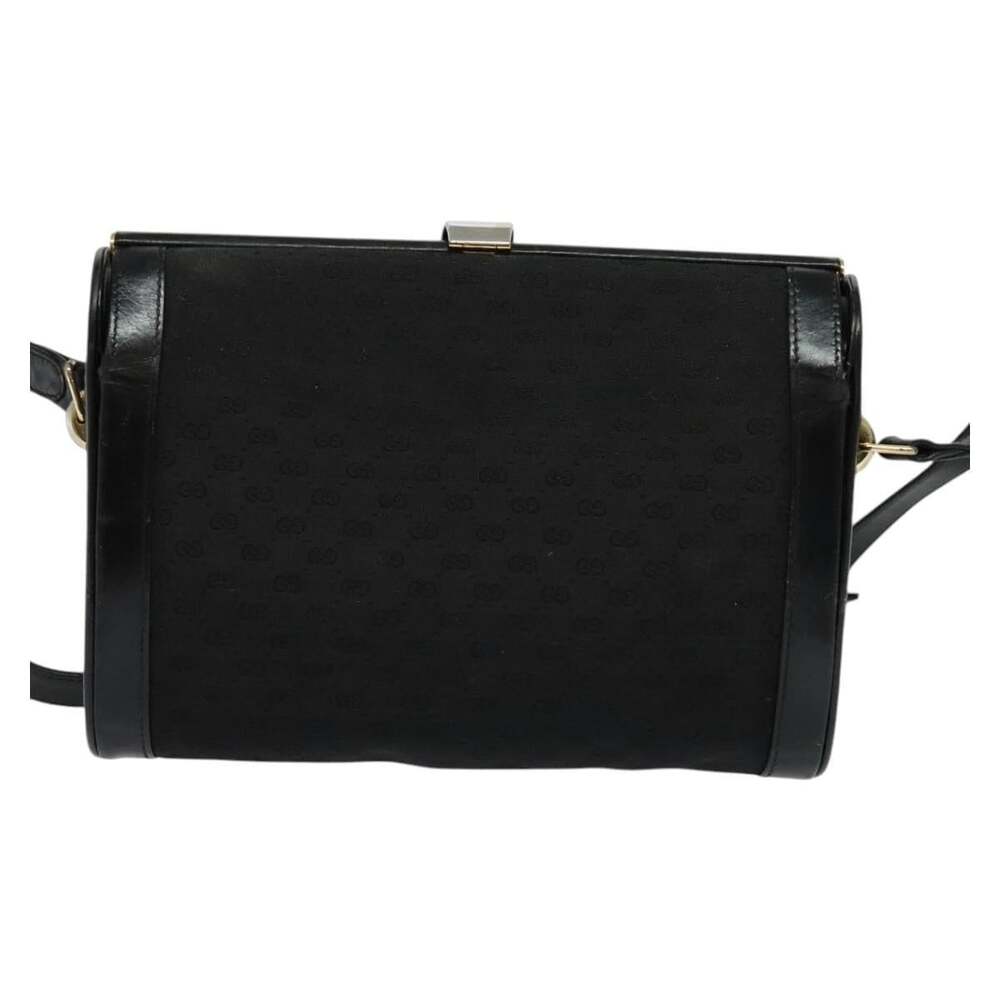 Gucci Micro GG Canvas Shoulder Bag Leather Gold
